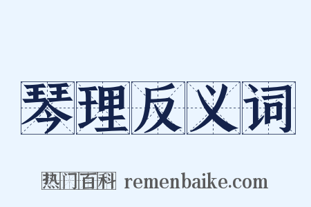 琴理反义词是什么意思的图片